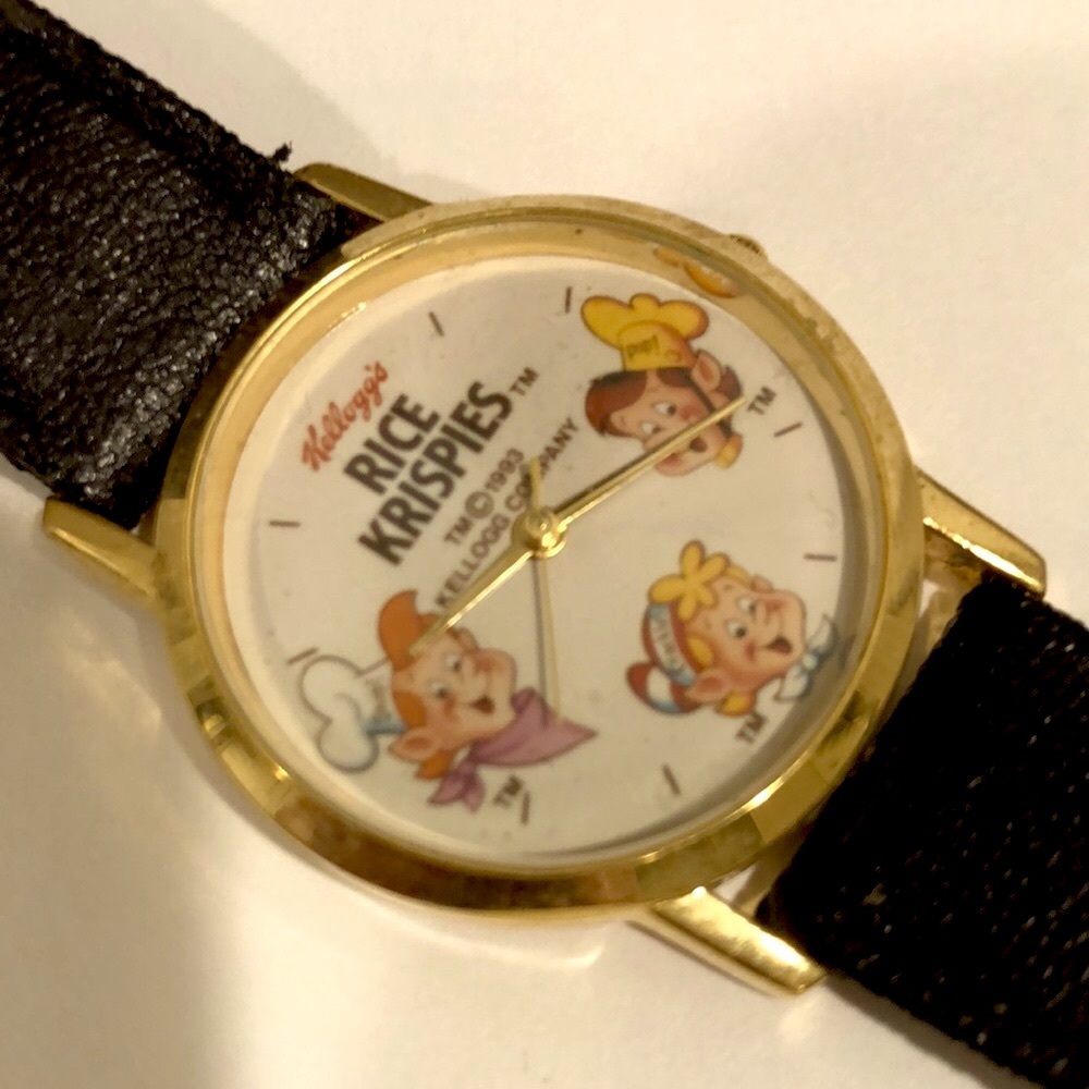 Kellogg’s Rice Krispies Vintage Watch 1993 Snap-Crackle-pop